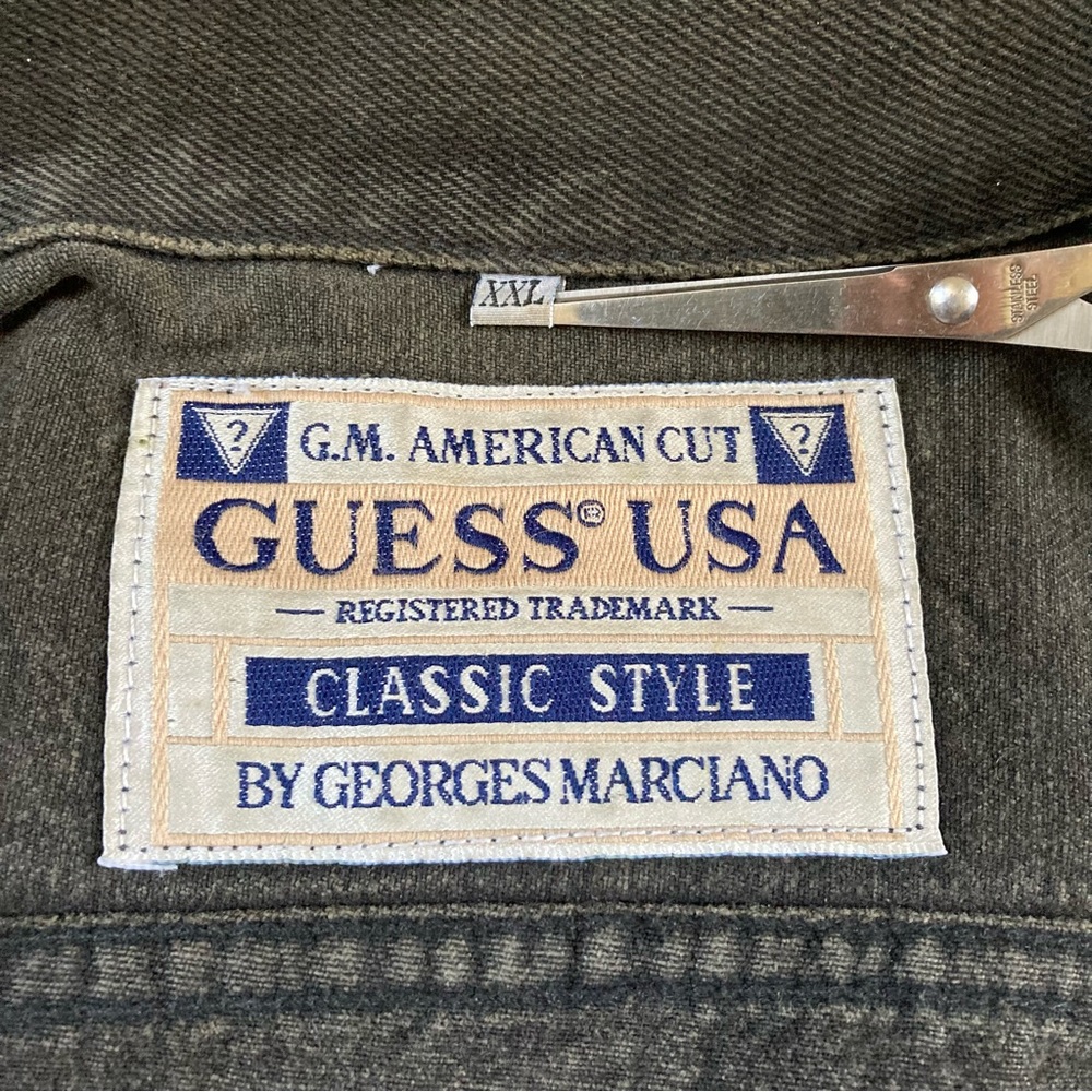Vintage Georges Marciano Guess Jean Jacket Classic Cut G.M. American Cut - Picture 7 of 12